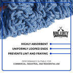 Nine Forty 2-Pack Industrial and Commercial-Grade Looped End Wet Mop Head Refill - Heavy Duty 20 Inch 4-Ply Premium Synthetic Yarn - for Optimal Absorption and Durability - Green (2 Pack, Large)