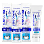 Sensodyne Clinical White Toothpaste Clinically Proven Whitening for Sensitive Teeth, Intensive Clean, 3.4 oz (3 Pack)