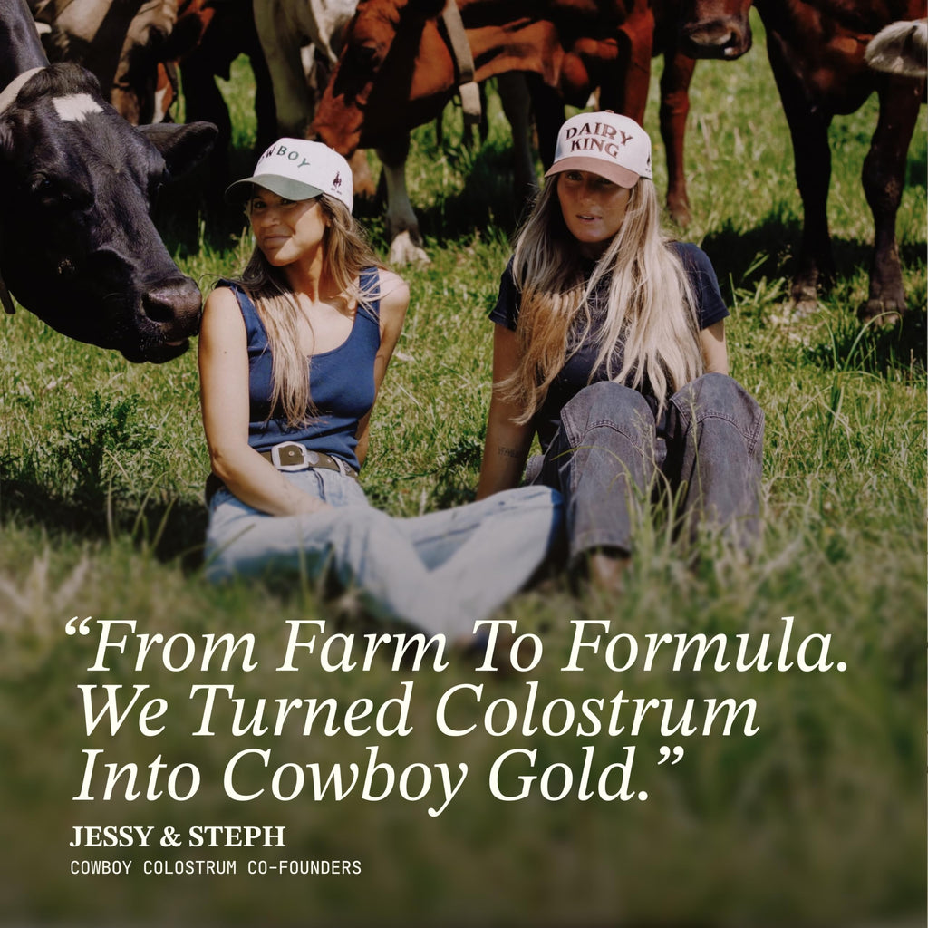 Cowboy - The Exclusive 1st Milking, Whole, Grass Fed Colostrum Supplement for Full Body Health - Bovine Colostrum Powder Packed w/Bioactive Nutrients (10 Travel Packs - Vanilla)