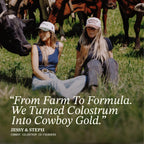 Cowboy - The Exclusive 1st Milking, Whole, Grass Fed Colostrum Supplement for Full Body Health - Bovine Colostrum Powder Packed w/Bioactive Nutrients (10 Travel Packs - Vanilla)