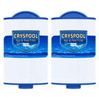 Cryspool® 05015 Spa Filter Compatible with 5CH-35, PMAX50P4, PAS35P, Maax 104309, FC-0300, 35 Sq. Ft hot tub Filter Cartridge, 1 1/2" MPT, 2 Pack