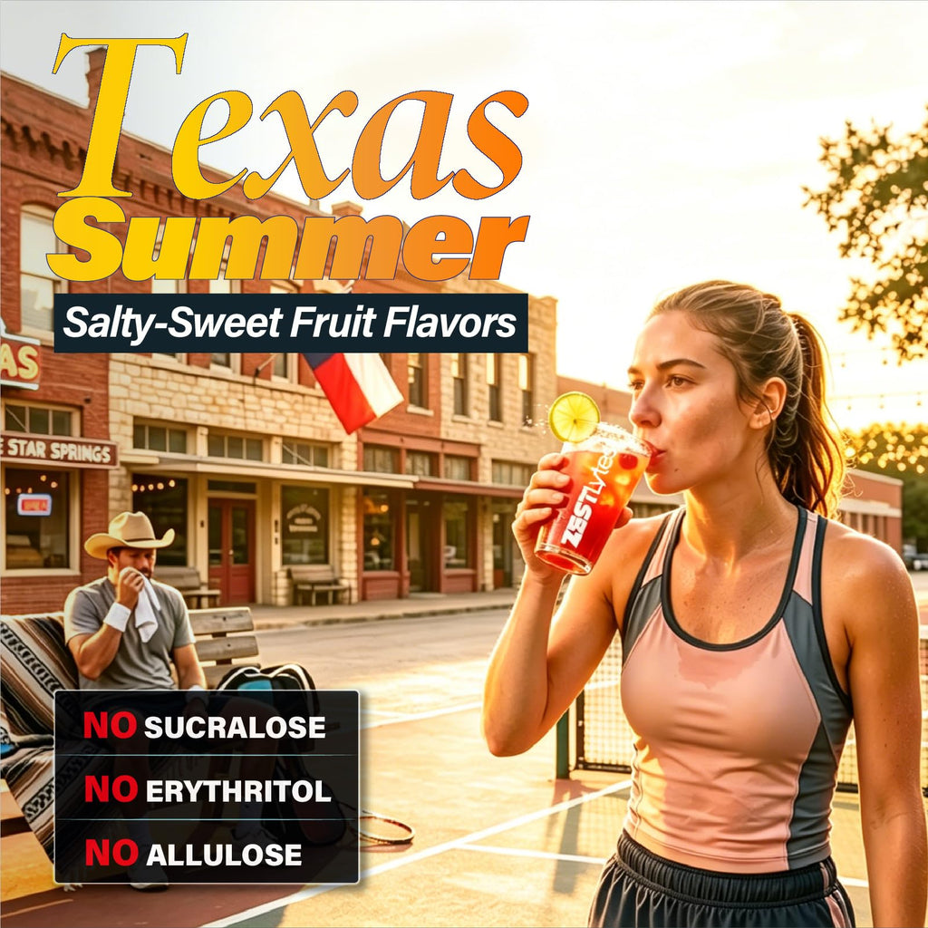 ZestLytes 40 Sticks Salty Lemon Sugar Free Electrolyte Hydration Packets, High Sodium Low Calorie Electrolyte Powder Drink Mix, Liquid Daily IV Flavor, 2 Hydration Factors
