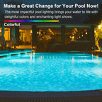 Upgraded LED Pool Light Bulb for Inground Pool, 70W RGBW Color Changing Swimming Pool Lights for Above Ground Pool with Enhanced Remote, E26 Base Pool Led lights Inground, Dimmable, Black/Blue