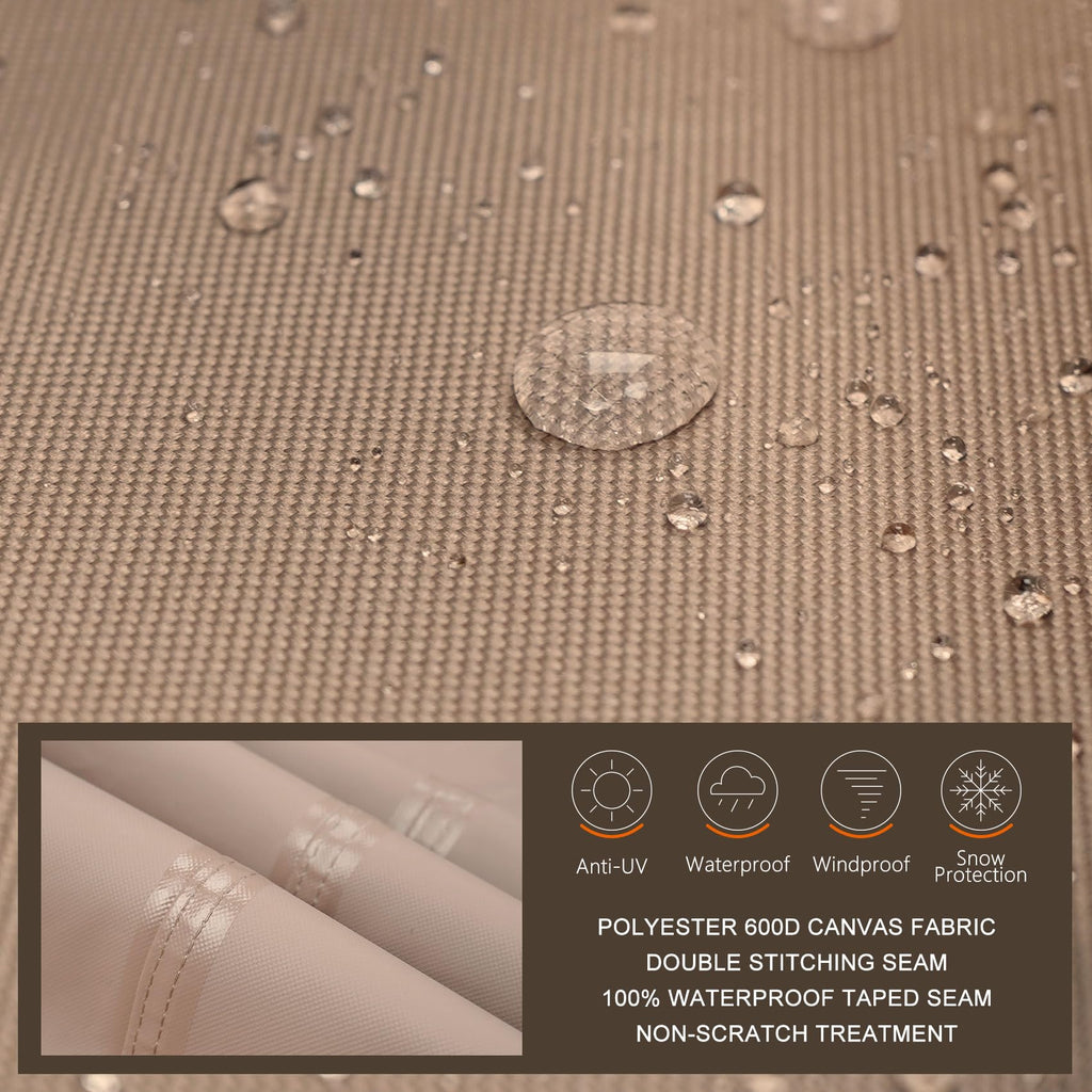 ULTCOVER Waterproof 600D Polyester Square Hot Tub Cover Outdoor SPA Covers 90 x 90 inch
