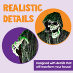 JOYIN Halloween Hanging Grim Reapers (3 Pcs), One 47” and Two 35” Grim Reapers, Halloween Skeleton Flying Ghost for Haunted House Prop Décor, Outdoor Indoor Décor