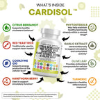 Clean Nutraceuticals Citrus Bergamot Red Yeast Rice Capsules with Plant Sterols - with Hawthorn Extract Olive Leaf Niacin Vitamin K3 D3 COQ10 Guggul & More