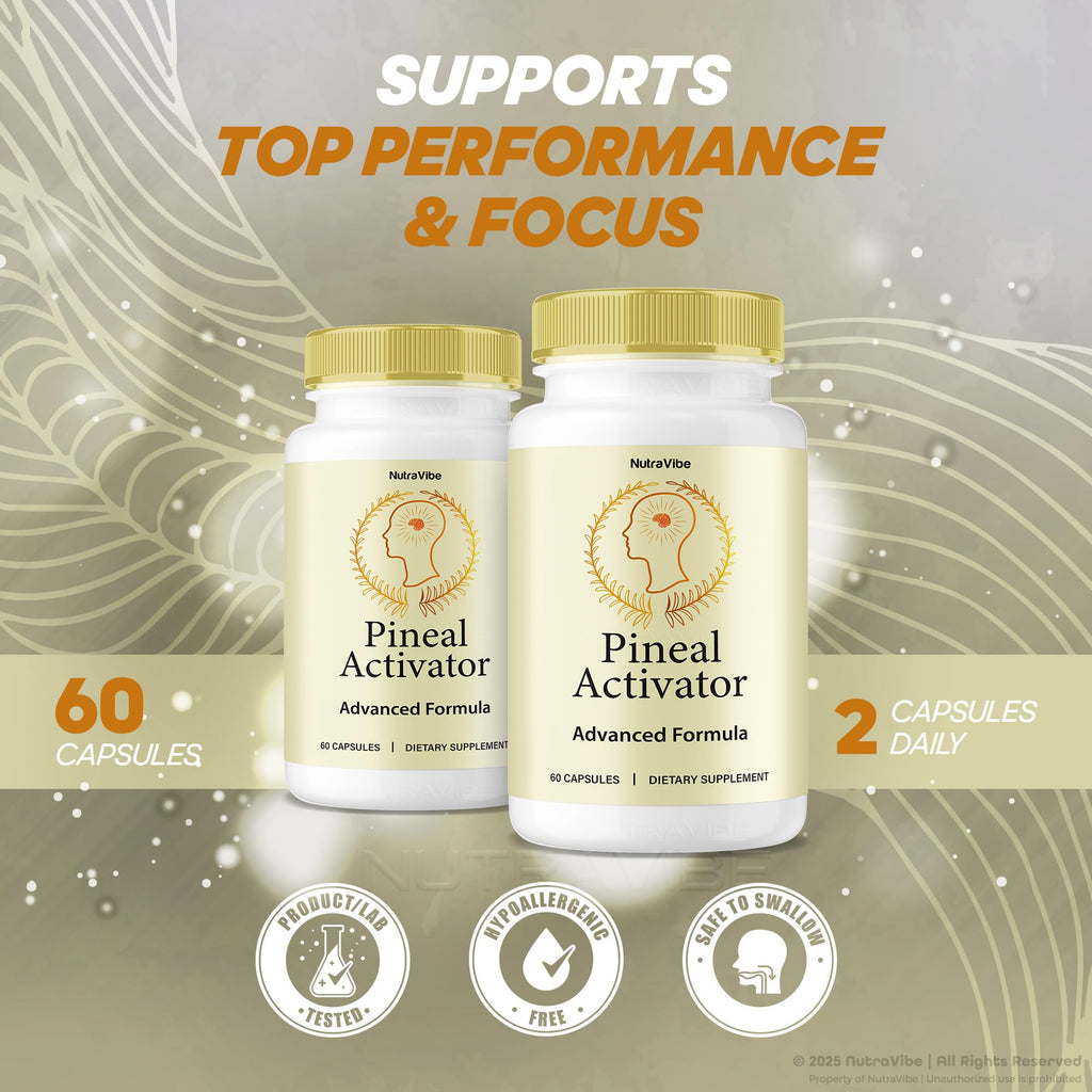 (3 Pack) Pineal Activator Capsules ��� Natural Pineal Gland Support for Clarity, Focus, Memory Sharpness and Restful Balance | PinealActivator Easy-to-Take Daily Pills, Original Formula (180 Capsules)