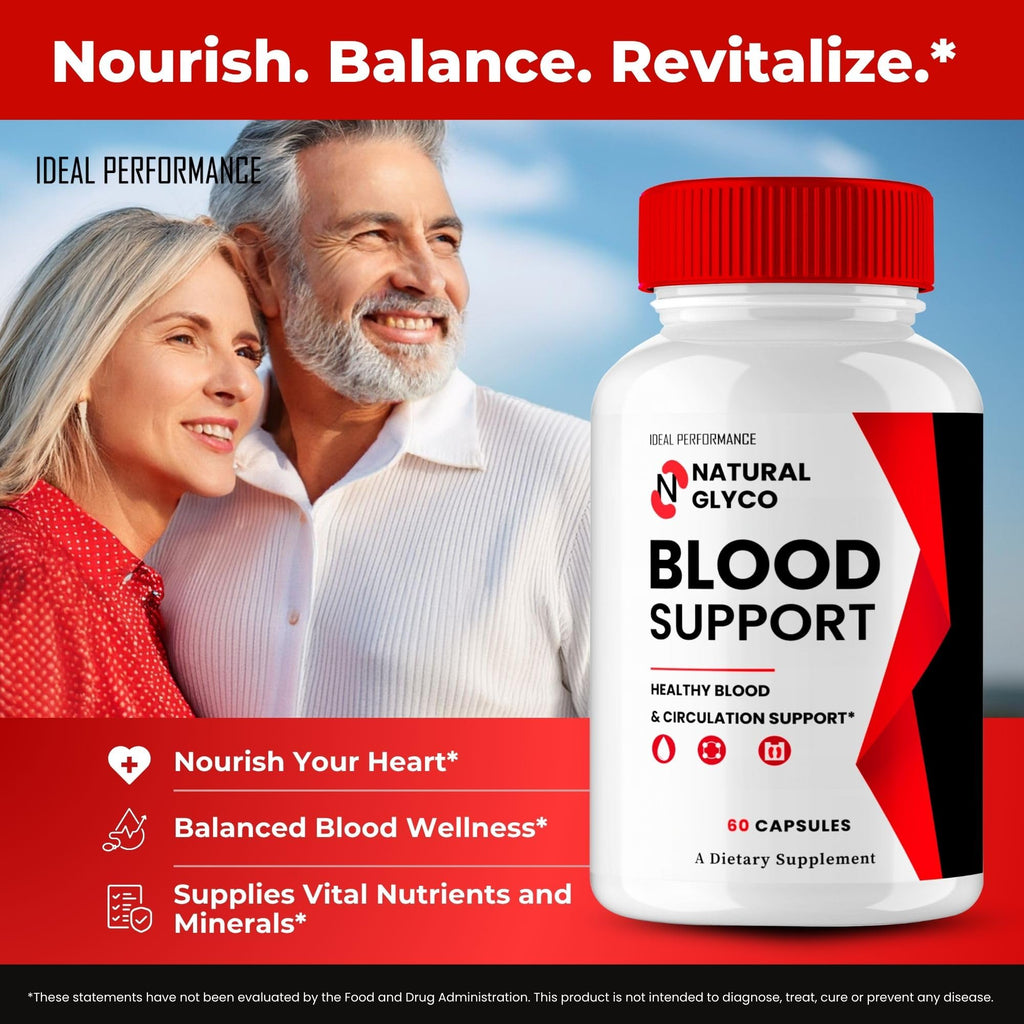Natural Glyco Blood Support, Advanced Blood Formula Capsules, Natural Glyco Supplement Pills - Maximum Strength, for Healthy Circulation & Stable Level, NaturalGlyco Reviews (3 Pack)