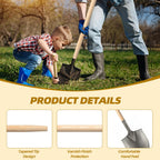 2 Pcs Shovel Handle Replacement 41" Length, 1-1/2" Diameter, Strong Hardwood Solid Ash Wood Straight Handle for Long D Shovels Garden Tool