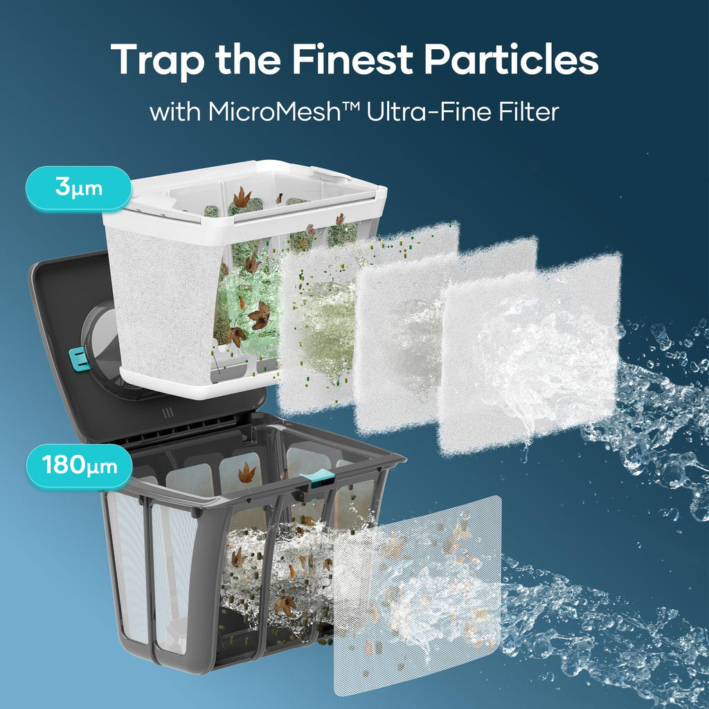 (2026 Upgrade) Aiper Scuba S1 Robotic Pool Cleaner, Wall & Waterline Cleaning, Double Filtration, Extended 180-Min Battery Life, Smart Navigation, App Support, OTA Upgrade