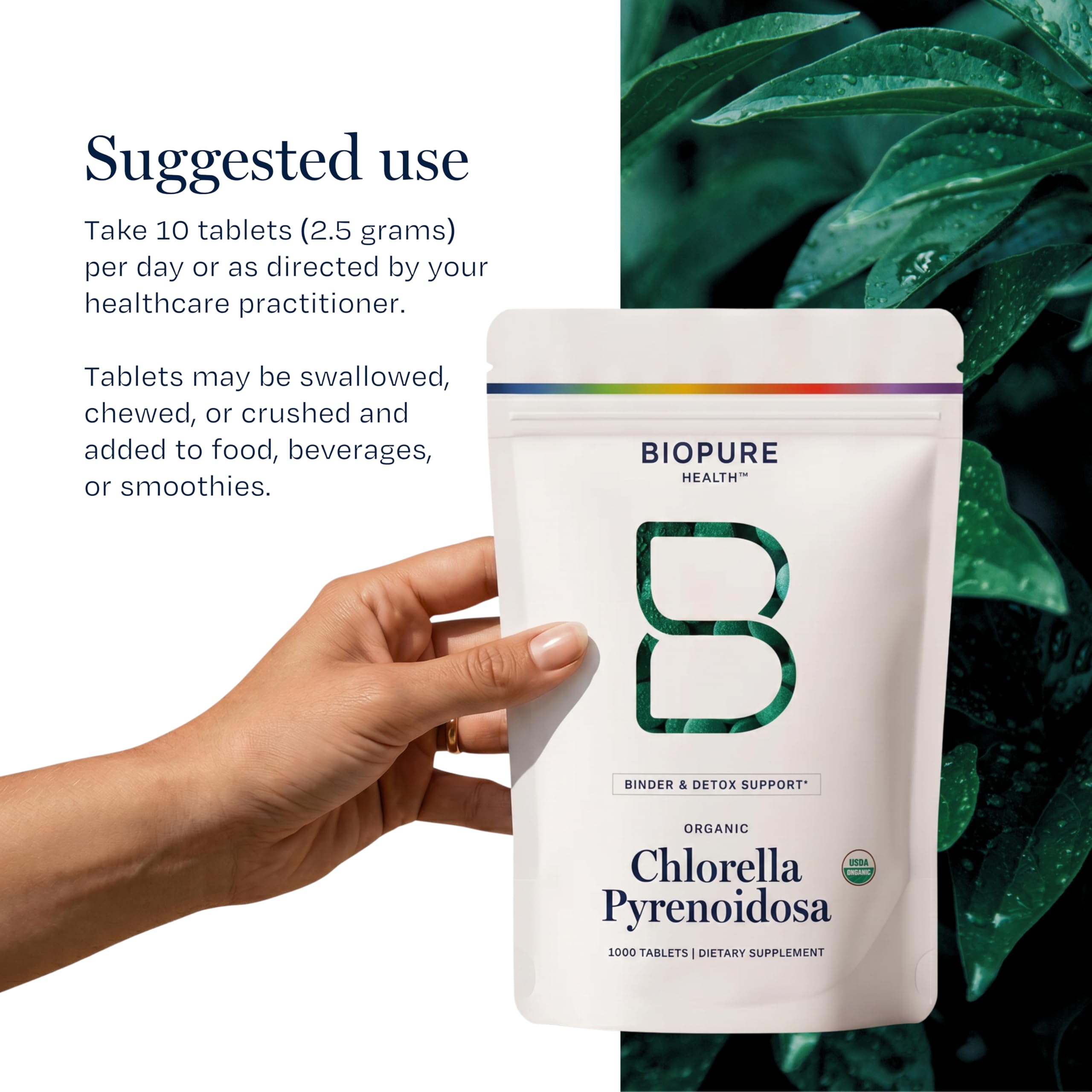 BioPure Chlorella Pyrenoidosa – 1000 Tablets