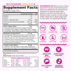 Hydrolyzed Collagen Peptides Powder for Women - Slimming MultiCollagen Burn Ultimate Beauty Complex with Hyaluronic Acid Vitamin C & Types I II III V and X for Women Tropical Punch 30 Servings