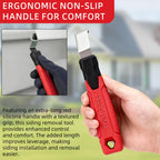TonGass 2-Pack Vinyl Siding Removal Tool with Extra Long Non-Slip Grip Handle, Steel Blade Vinyl Installation and Removal Tool, The Ultimate Vinyl Siding Zip Tool, Avoid Damaging Vinyl Siding Tool