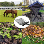 Cididu Pitch Manure Fork Head, Metal Pitch Fork for Garden, Durable Digging Fork Rake Head Replacement with Angled Tines, Stable Pitchforks Scoop for Mulch Horse Stall Picking up Hay Animal
