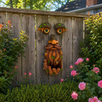 Mood Lab Tree Face Decor with Acorns - Old Man Tree Face Garden Hugger Decoration - Outdoor Tree Decoration