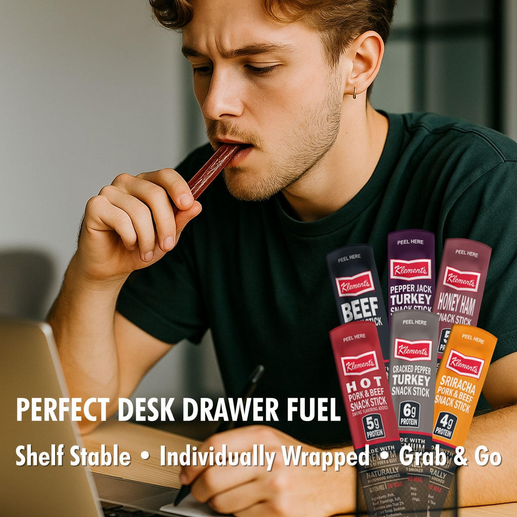 Jerky.com 30pc Meat Sticks Jerky Variety Pack - Beef Jerky Gifts for Men