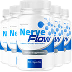 (5 Pack) Nerve Flow - Official NerveFlow Advanced Nerve Support Pills, Nerve Flow Supplement Capsules, NerveFlow Natural Pills Maximum Strength Multivitamin Advanced Formula, 300 Capsules For 5 Months