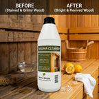 Sauna Shield Sauna Care Set – Sauna Wood Oil & Sauna Cleaner (33.8 fl oz each) with Applicator Sponge & Gloves | Protects, Cleans & Nourishes Sauna Wood | For Traditional & Infrared Saunas