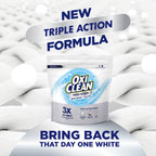 OxiClean Triple Action White Revive Laundry Whitener and Stain Remover Powder, Use with Detergent, Whitens and Brightens Clothes, Removes Tough Stains, Color Safe, Chlorine Free, 6.5 lbs