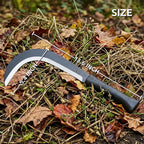 LOZHGO Machete Sickle Garden Tool Brush Clearing Machetes with Carbon Steel - Weeding Sickle Machete for Yard Work,Camping,Gardening