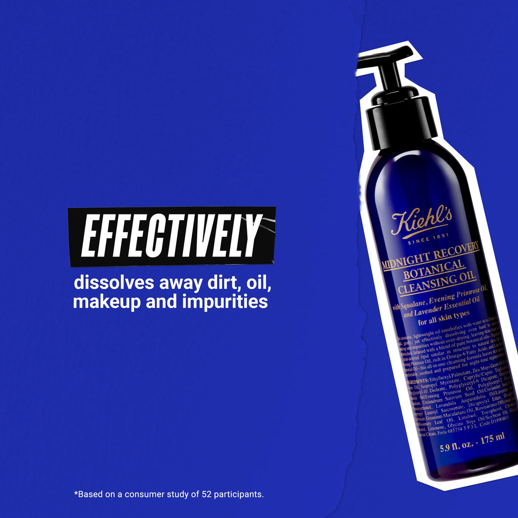 Kiehls Midnight Recovery Botanical Cleansing Oil Cleanser Unisex 5.9 oz