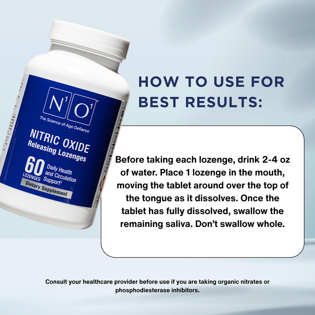 N1O1 Nitric Oxide Lozenges, 120 Count, 60-Day Supply Supplement