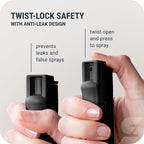 SABRE Pepper Spray with Quick Release Keychain for Self Defense