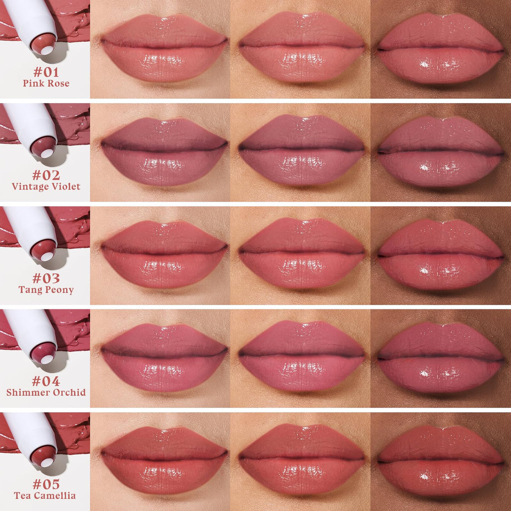 bayfree Tinted Lip Balm Plumper, Glossy, Pump Lips, Lightweight, Moisturize & Tint with Jojoba Seed Oil, Vegan Lipbalm Lip Care, Garden