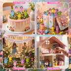 Chunful 50 Pcs Mini Fairy Figurines Bulk Miniatures Garden Party,Classic