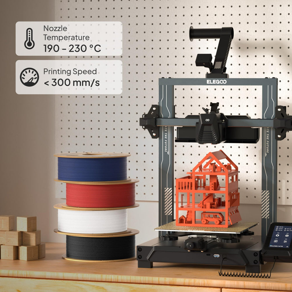 ELEGOO Matte PLA Filament Earth Brown 1KG, 1.75mm 3D Printer Filament Dimensional Accuracy +/- 0.02mm, 1kg Carboard Spool (2.2lbs) Fits for Most FDM 3D Printers