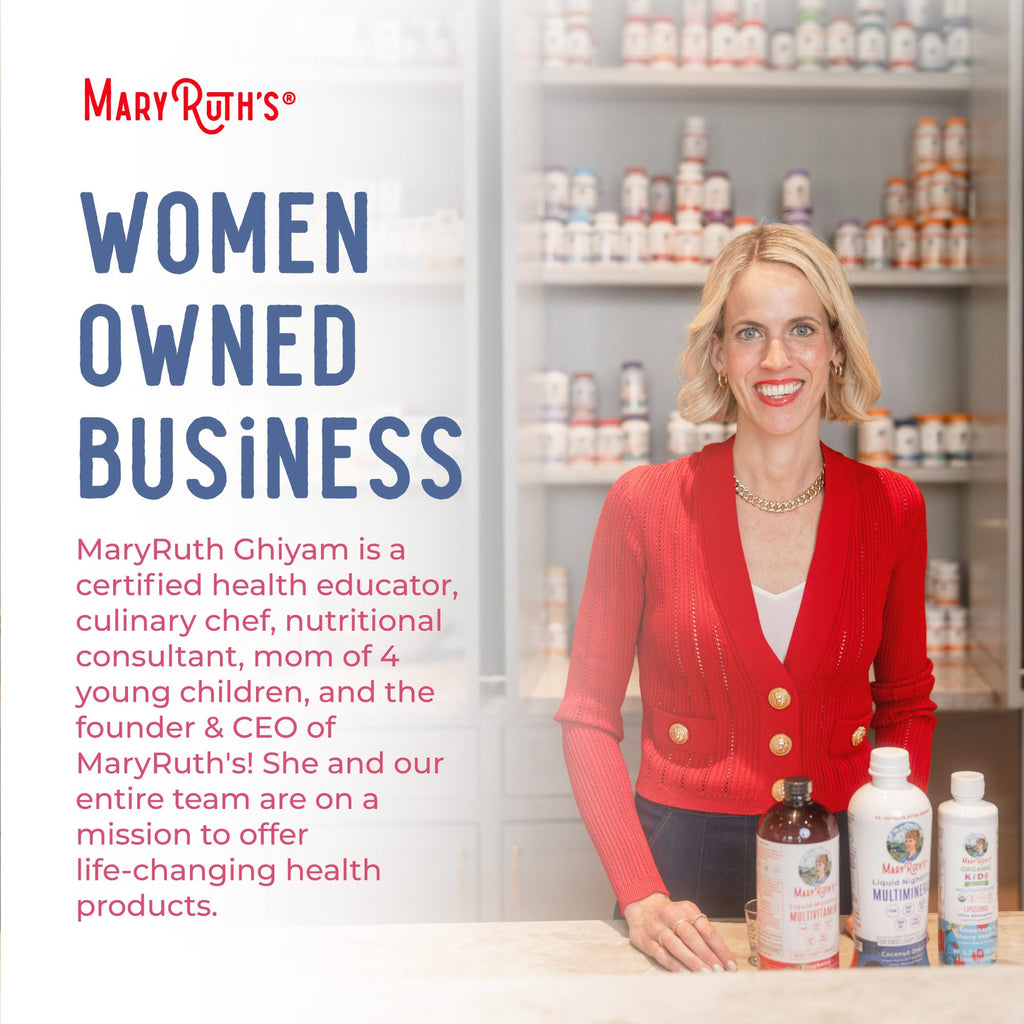 MARYRUTH'S Postnatal & Prenatal Vitamins for Women | Sugar Free | Selenium | Folate | Vegan | Non-GMO | Gluten Free | 32oz