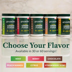Greens First Original Greens Powder - 49 Superfoods - Organic Fruits & Veggies - Prebiotics, Probiotics & Digestive Enzymes - Antioxidant Smoothie - Dairy Free, Vegan & Non-GMO (Mint, 60 Servings)
