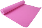 Fitvids 1/4-Inch High Density Thick Non Slip Yoga Mat with Knee Pad and Carrying Strap for Workout, Pilates, Gym Home Exercise, Pink