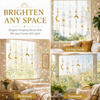 6Pieces Colorful Crystals Suncatcher Hanging Sun Catcher with Chain