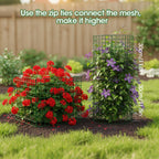 MQJIAZHI 18PCS Plant Protectors from Animals, 13"x13" Metal Plant Cages for Outdoor Plants, Reusable Plant Covers from Animals, Garden Cloche & Chicken Wire Cloche for Vegetables, Flowers, Seedlings