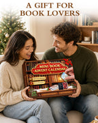 Mini Book Advent Calendar 2026 for Book Lovers, 24 Christmas Ornaments