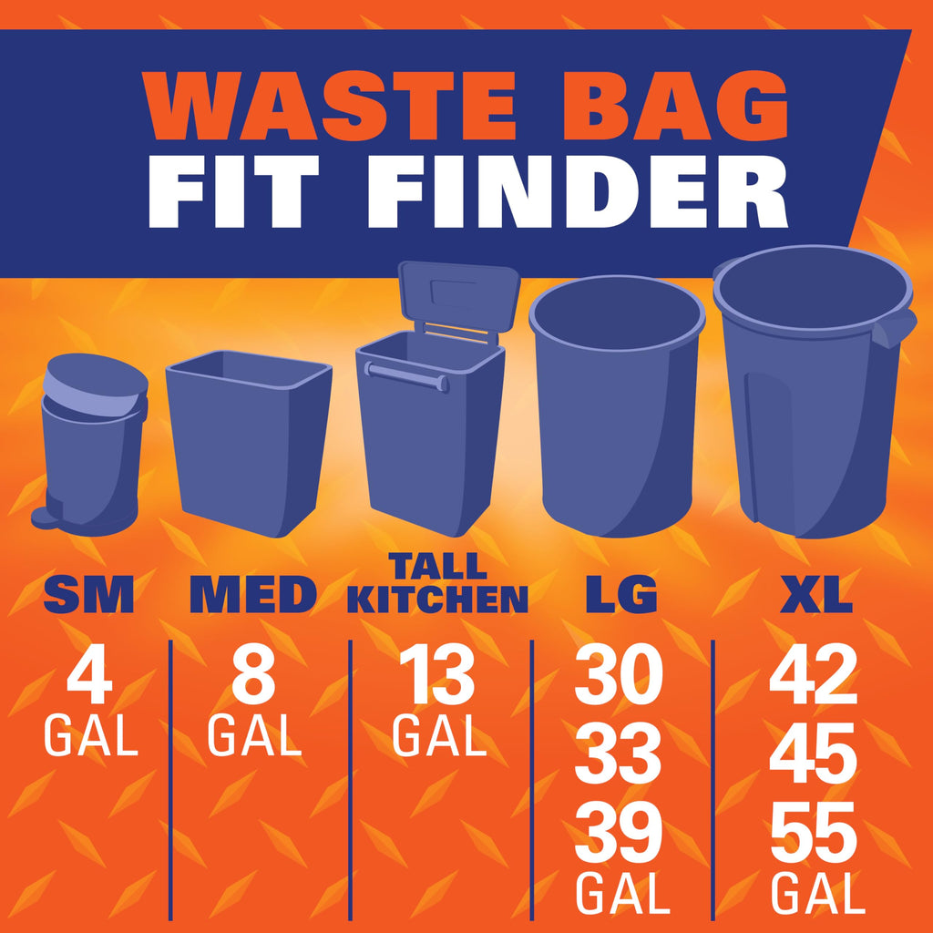 Hefty Ultra Strong 30 Gallon Trash Bags, Large Trash Bags 30 Gallon Size, Multipurpose, Break Resistant Drawstring Closure, Resists Leaks, Punctures, and Tears, Black, Fabuloso Scent, 50 Bags
