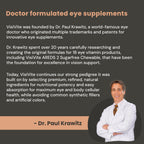 VisiVite AREDS 2 Sugar-Free Eye Vitamins - Alternative to Lutein Gummies for Eyes - Lutein for Eye Health - Premium Sugar-Free Eye Vitamins - Eye Care Supplements for Adults (Chewable Tablets)
