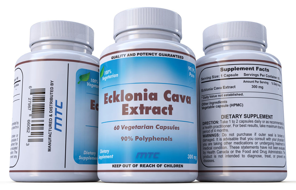 Ecklonia Cava Extract 300 mg, 50% Polyphenols, 60 Vegetarian Caps, Wellness Support