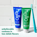 Hello Superfresh Natural Peppermint Fluoride Free Toothpaste for Bad Breath, 5 Oz, Minty Bad Breath Toothpaste, SLS Free, Vegan, Helps Whiten Teeth by Removing Surface Stains (Pack of 3)