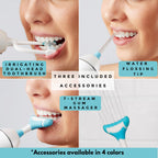 ToothShower Complete Oral Care Solution: ToothShower - 3-in-1 Toothbrush, Gum Massager, and Water Flossing Tip for Ultimate Dental Hygiene and Freshness