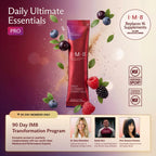 IM8 Daily Ultimate Essentials All-in-One Multivitamin Supplement, 92 Nutrient Rich Ingredients CoQ10, Probiotics, Vitamins, Greens, Gluten Free, Vegan (90 Packets, Acai and Mixed Berries)