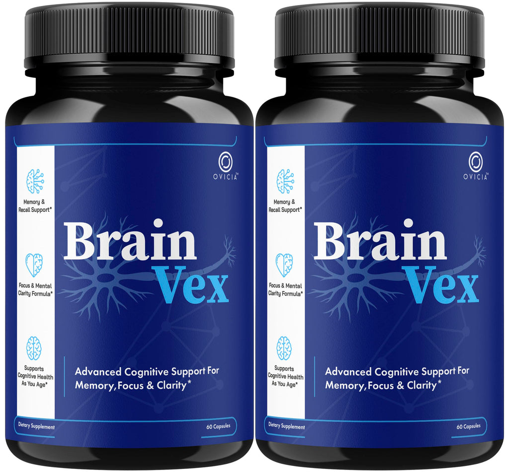 (2 Pack) Brain Vex Capsules - BrainVex Pills with All Natural Ingredients, Advanced BrainVex Capsules Overall Health and Wellness Vitamin Supplement Formula for Max Strength, 120 Capsules for 2 Months