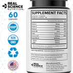 Real Science IntersCyst Miracle – All Natural Supplement for Interstitial Cystitis Relief and Constipation with Vitamins C, D, B12 & K + Nitric Oxide Support – Bladder & Kidney Health Support, 60 Caps
