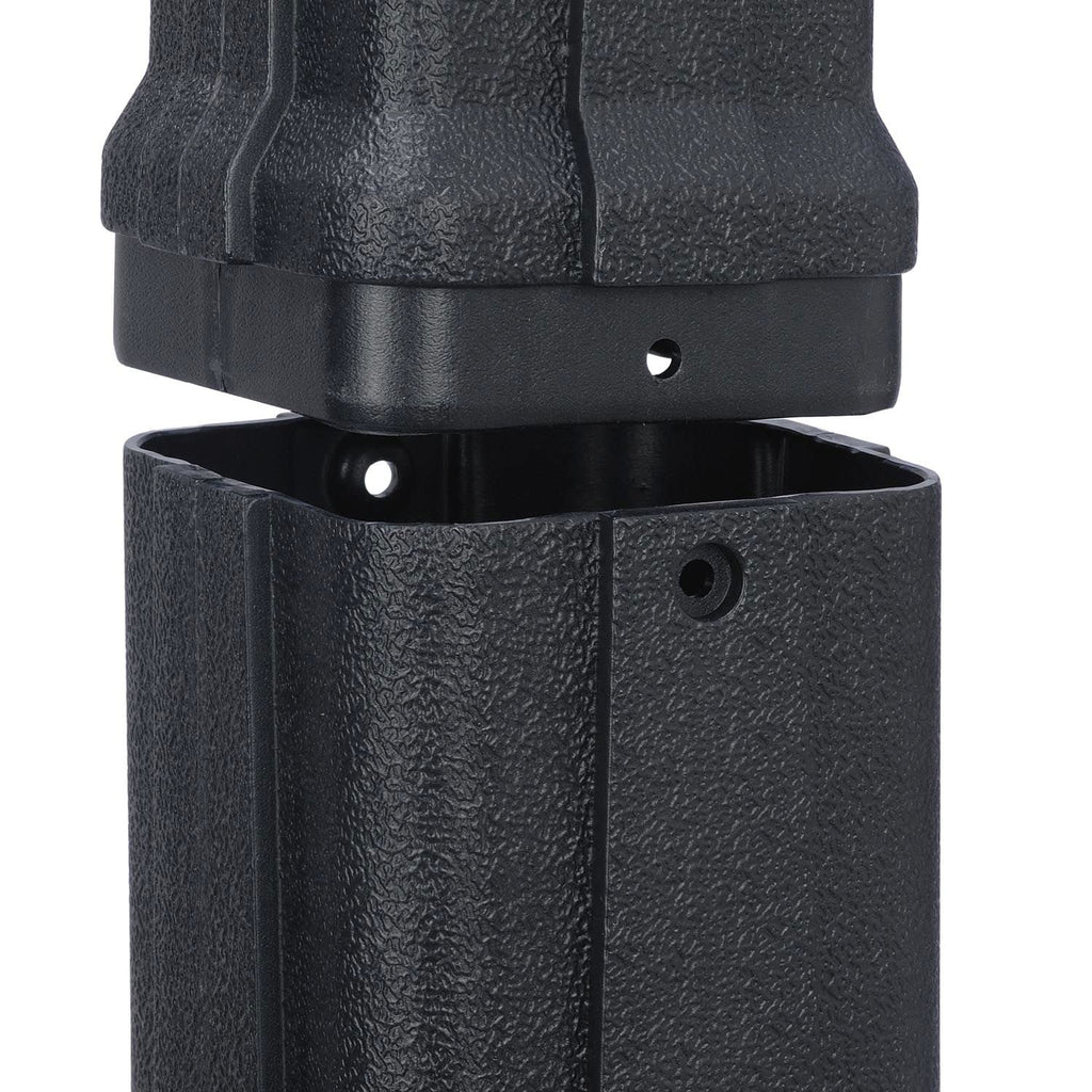 Global Industrial Free Standing Outdoor Cigarette Receptacle Ashtray, Black