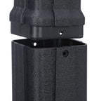 Global Industrial Free Standing Outdoor Cigarette Receptacle Ashtray, Black