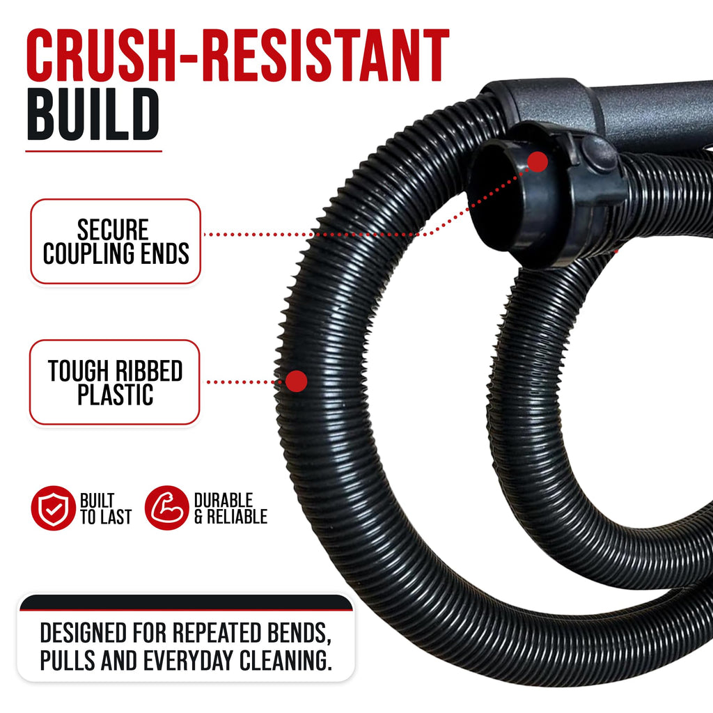 Maresh Products Vacuum Hose Replacement for Eureka & Sanitaire Mighty Mite, SmartVac & Professional Series – Fits Models 3670, 3686, SC3683 & More – Replaces OEM 60289-7 – Crush-Resistant (7 Foot)