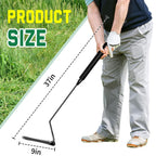 Buzzlett 37" Grass Whip with Double-Edged Serrated Blade, Manganese Steel