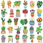 Landical 30/60 Pcs Cute Enamel Pins Bulk Plant Flower Animal Halloween Gothic Fall Pumpkin Cartoon Lapel Pin Brooches Jewelry Gift for Backpack Clothes Hats Accessories(30 Pcs,Plant)