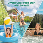 TOREAD 6CH-960 Spa Filter Replaces Jacuzzi Filters J-300, J400, PJW60TL-F2S, 14081, 6000-383A, Unicel 6CH-960, Filbur FC-2800, 6540-383, Hot Tub Filter with Closed Handle 2 Pack (Not be Removed)